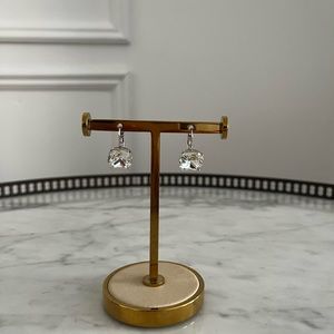 Kate Spade Small SQUARE Clear Stone with Lever Backs